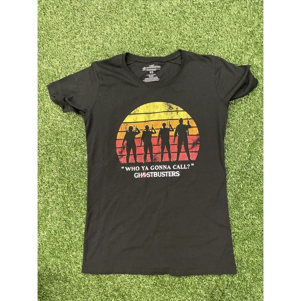 Ghostbuster Womens XS Shirt Blac Who Ya Gonna Call?‎ 2018 Movie